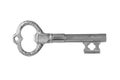 Retro silver key Royalty Free Stock Photo