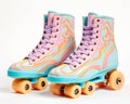 Retro skates are vintage roller skates.