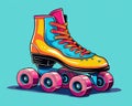 Retro skates are vintage roller skates.