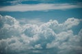 Retro sky and clouds background Royalty Free Stock Photo