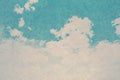 Retro sky pattern, old paper texture Royalty Free Stock Photo