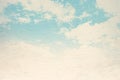 Retro sky pattern, old paper texture Royalty Free Stock Photo