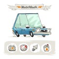 Retro Small Hatchback Set