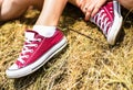 Retro sneakers Royalty Free Stock Photo