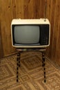 Retro soviet portable analog TV set