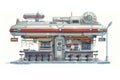 Retro Space Station Diner Royalty Free Stock Photo