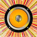 Retro Speaker Background Royalty Free Stock Photo