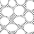 Retro Speech Bubbles Seamless Pattern Royalty Free Stock Photo