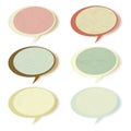 Retro speech bubbles set with copy space. EPS 8