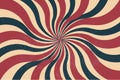 Retro Spiral Comic Style Background with Old Texture Effects Royalty Free Stock Photo