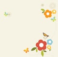 Retro Spring Design Royalty Free Stock Photo