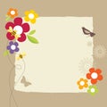 Retro Spring Design Royalty Free Stock Photo