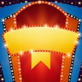 Retro stage shining banner background Royalty Free Stock Photo