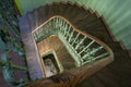 Retro stairs hall Royalty Free Stock Photo