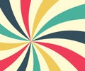 Retro Star Shaped Vector Background Radial Swirled Vintage Starburst Backdrop Royalty Free Stock Photo