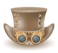 retro steampunk style hat vector illustration Royalty Free Stock Photo