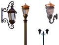 Retro street lamps