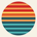 Retro Striped Vintage Background Vector Illustration Royalty Free Stock Photo