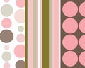 Retro stripes and circles background Royalty Free Stock Photo