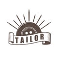Vintage style tailor logo
