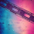 vintage analog glitch background with scan lines and distressed texture
