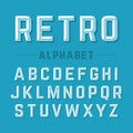 Retro style alphabet