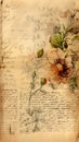 This retro-style background, made of yellowed and weathered paper, perfectly captures the atmosphere of the past.