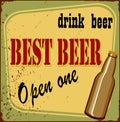 retro style beer promotion poster