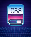 Retro style Books about programming icon isolated futuristic landscape background. Programming language concept. PHP Royalty Free Stock Photo