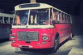 Retro style bus. Toned.