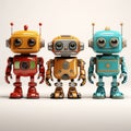 Retro Style Cartoon Robot Toys - Consumer Culture Critique