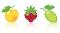 Retro-style Fruity Icons