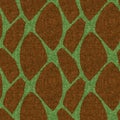 Retro 1960 style green printed pattern in seamless repeat. Vintage mid century forest moss tone on tone for soft
