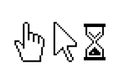 Pixel computer cursors set