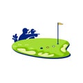 Golfer Caddie Golf Course Retro