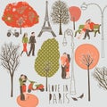 Love in Paris illustration