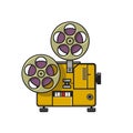 Vintage Movie Film Projector Retro Full Color