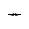 Fake mustache black icon