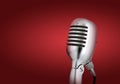 Retro style microphone Royalty Free Stock Photo