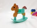 Retro style miniature rocking horse