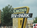 Old retro motel sign along historic route 66