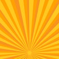 retro style orange and yellow sunburst background Royalty Free Stock Photo