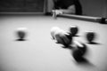 Retro style photo from a billiards balls, Noise added for real