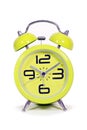 Retro style round green clock