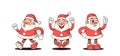 Retro-style Santas, With Rosy Cheeks, Vibrant Red Suits, And Twinkle-eyed Merriment, Bring Nostalgic Christmas Charm