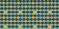A retro style seamless pattern with a fish scale arc design Royalty Free Stock Photo