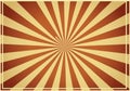 Retro-style sunburst pattern with alternating red and beige rays Royalty Free Stock Photo