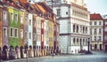 Main Square in the Poznan Old Town, Poland. Royalty Free Stock Photo