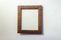 Retro style wooden picture frames Royalty Free Stock Photo