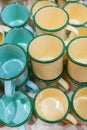 Retro style zinc water cups